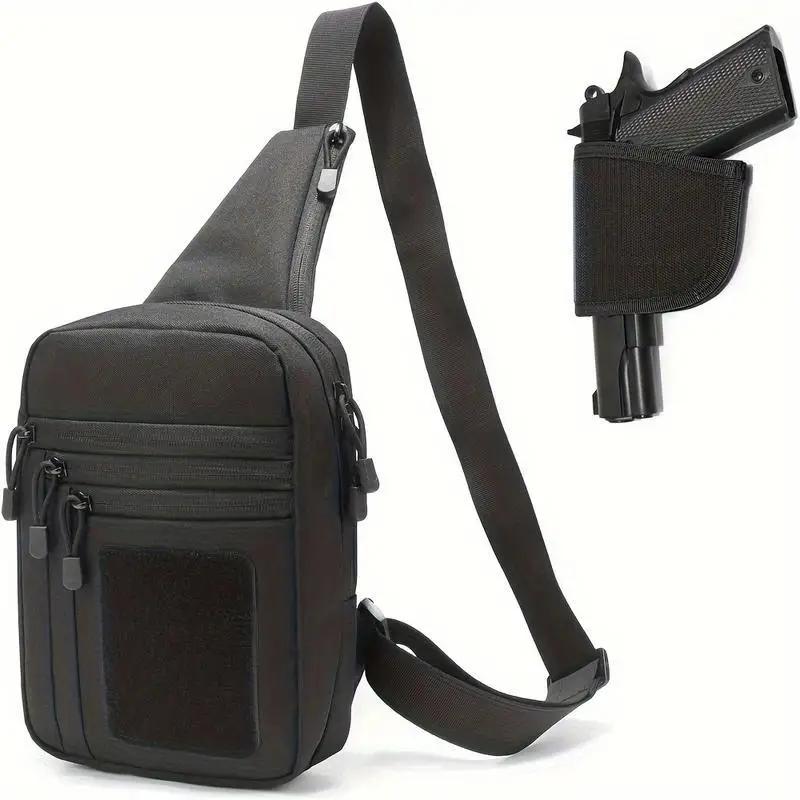 Sac poitrine tactique pour pistolet de pêche - Discret et convertible en sac à dos