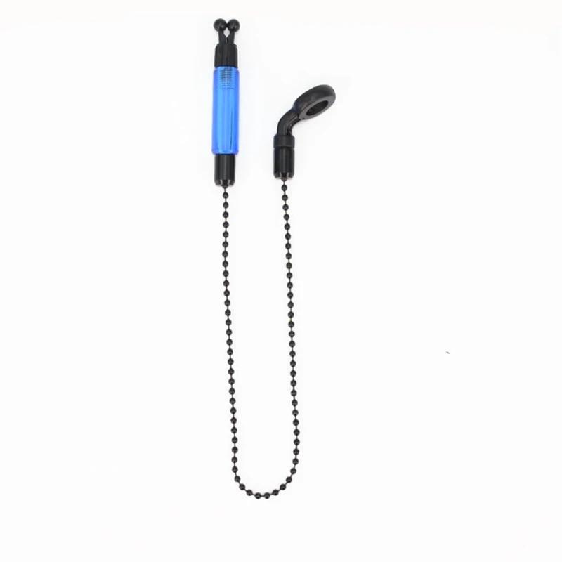 Set alarme de touche carpe avec hangers, bobbins et swingers - Indicateurs chaîne acier 4 couleurs outils pêche