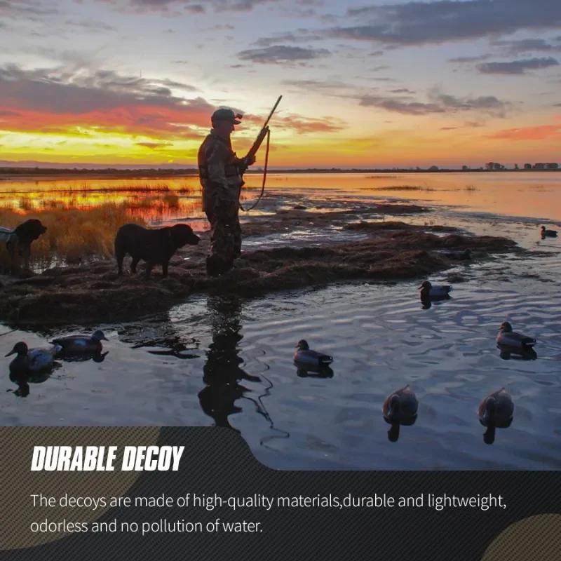 Leurres canards flottants 3D avec quille 1/6 pièces pour chasse pêche accessoires extérieurs