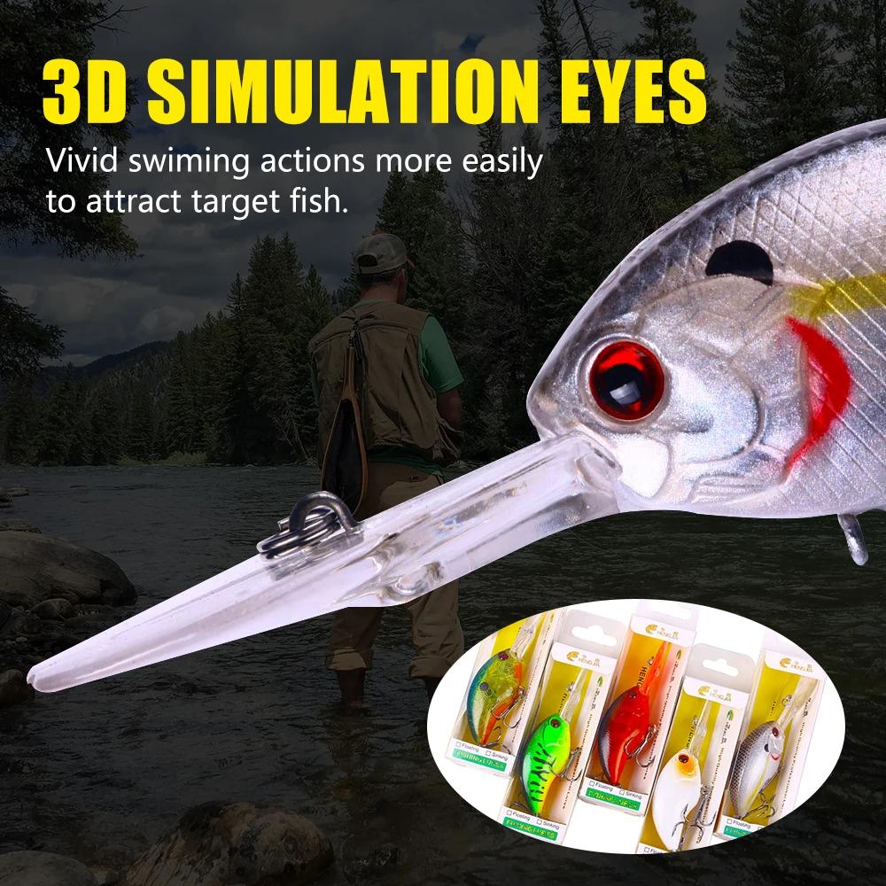 Leurre de pêche leurre crankbait minnow 13g 9cm pour bar brochet truche avec hameçons triples