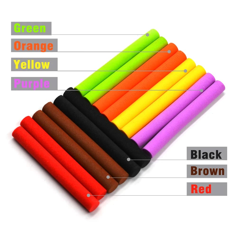 10 bâtonnets mousse EVA MNFT pour montages carp fishing - Flotteurs cylindres 6mm et 8mm