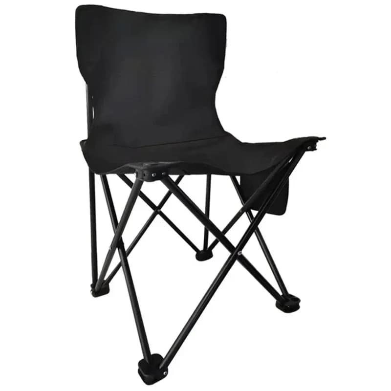 Chaise pliante métal renforcé portable pêche camping extérieur résistante aux intempéries