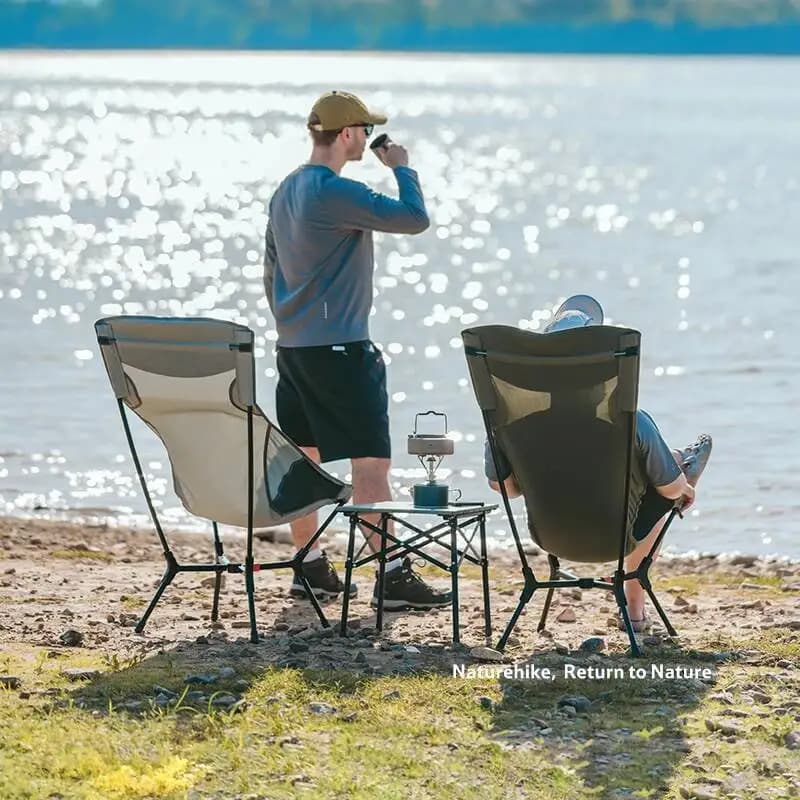Chaise longue pliante Naturehike YL01 grand format - Siège camping léger pour pêche plage et jardin spacieux