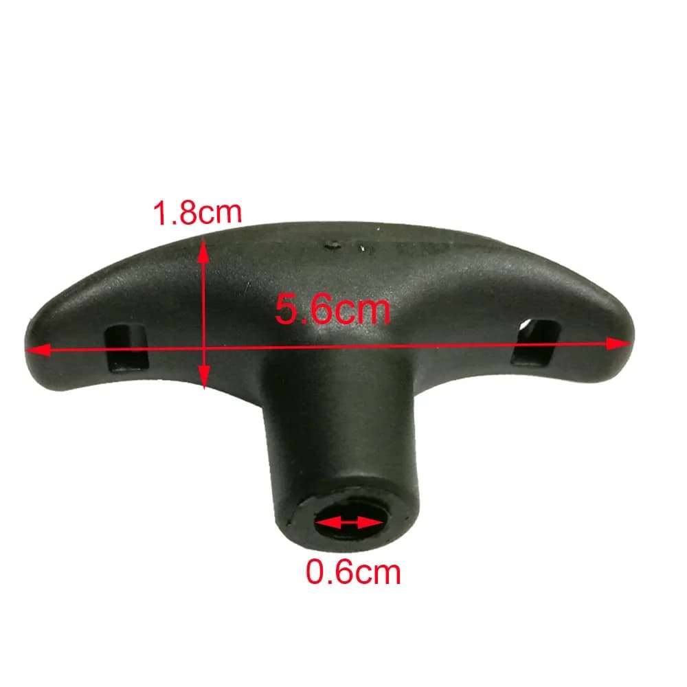 Poignée en T pour gouvernail de kayak - Accessoire de contrôle avec corde pour systèmes de direction