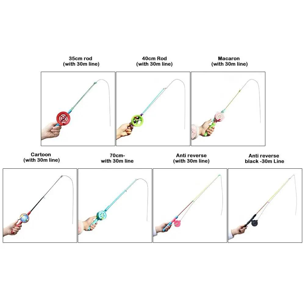 Canne pêche glace rétractable 2024 35 à 80cm stylo hiver - Canne enfant pêche sur glace spinning hiver