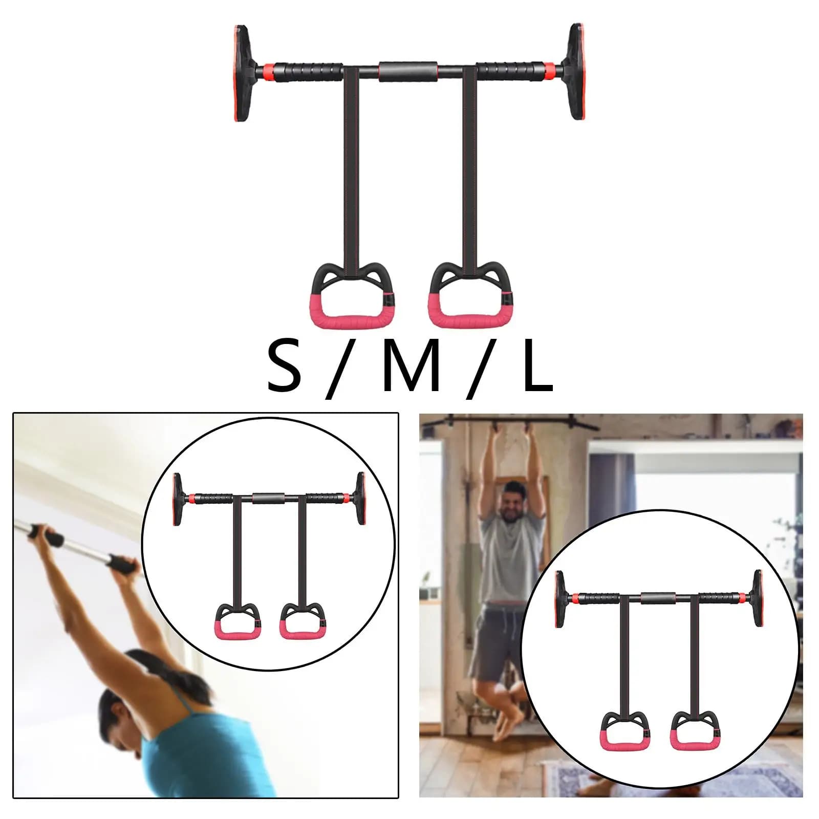 Barre de traction porte enfants avec anneaux - Renforcement musculaire jeune pêcheur
