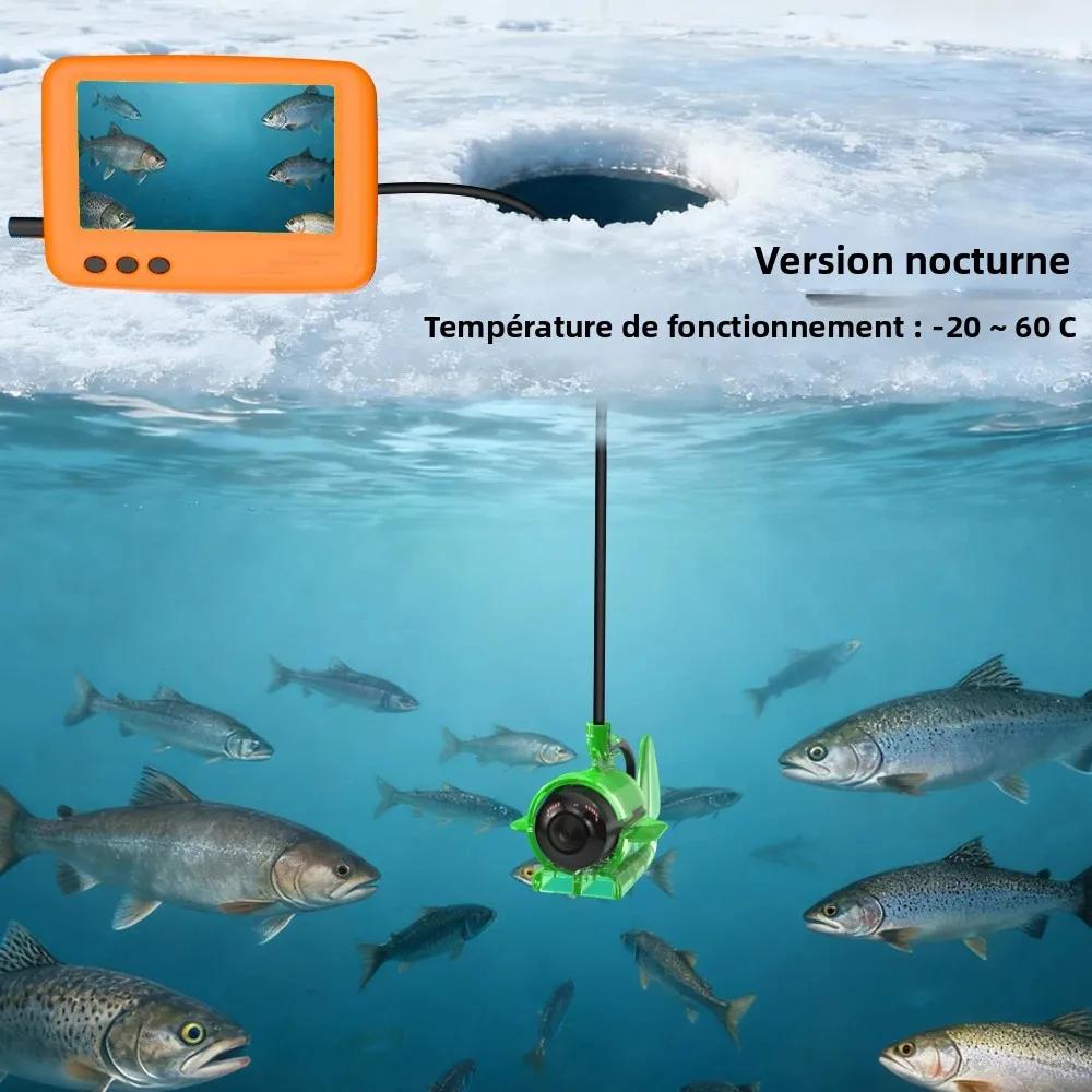 Caméra sous-marine pêche hiver vision nocturne 4.3 pouces LCD Erchang pour pêche glace