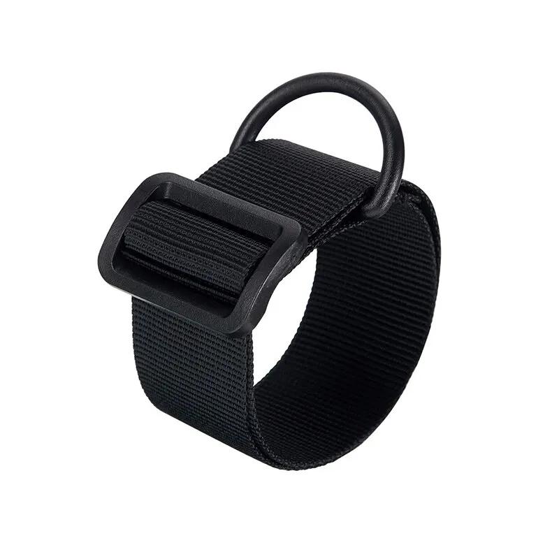 Adaptateur écharpe fusil anneau D nylon robuste noir fixation crosse pour pêche au fusil harpon