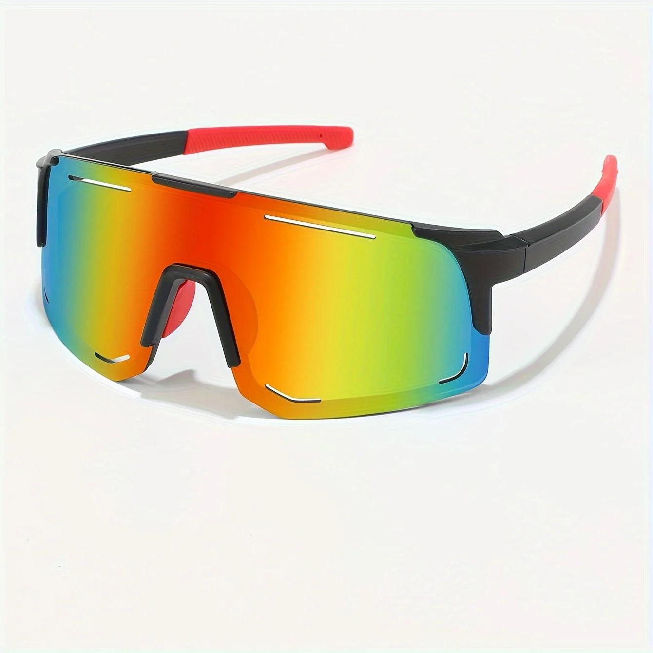 Lunettes de soleil sportives enveloppantes unies pour pêche et cyclisme - UV400 homme femme