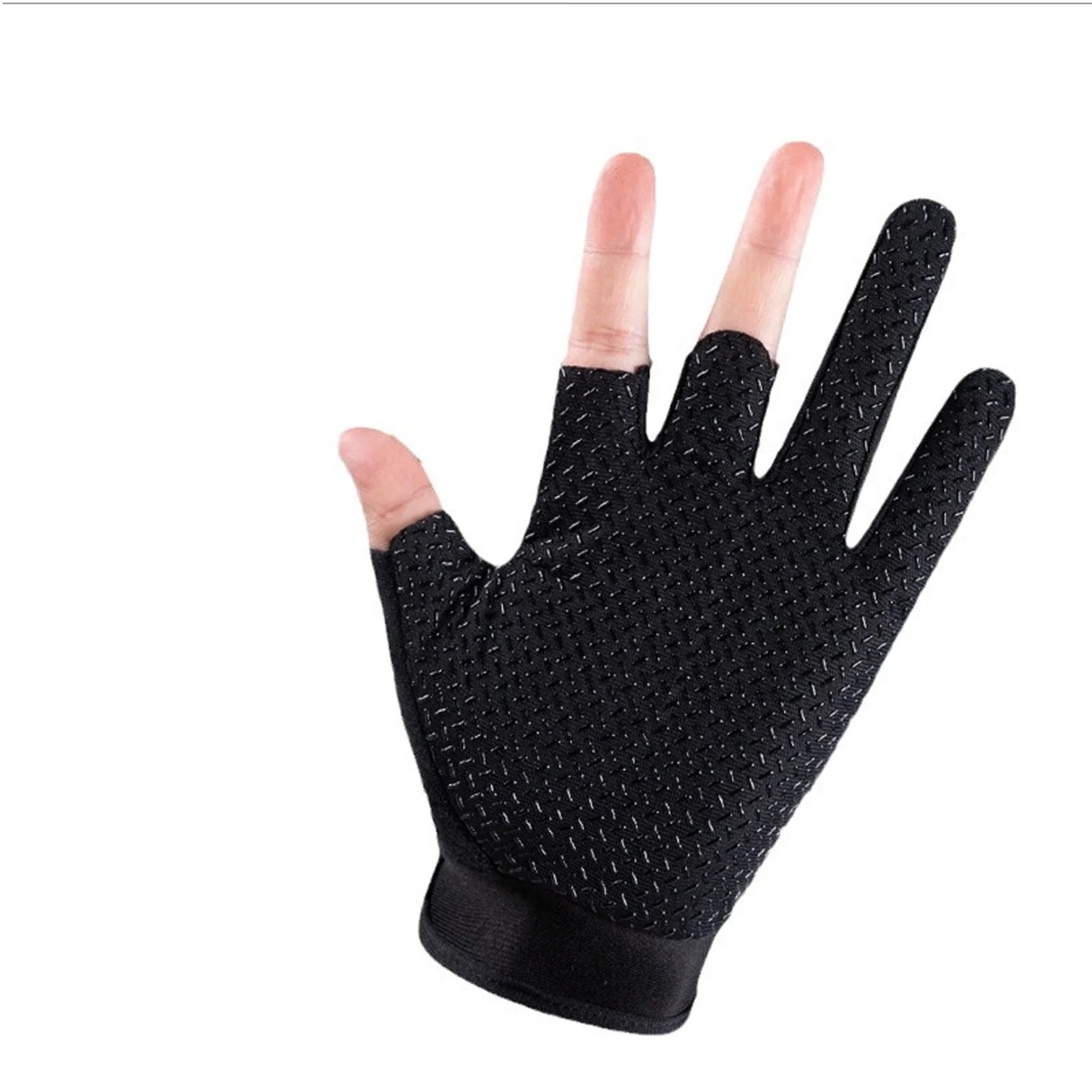 Gants pêche 3 doigts Luya - Protection anti-coupure anti-UV respirants pour équipement pêche sportive