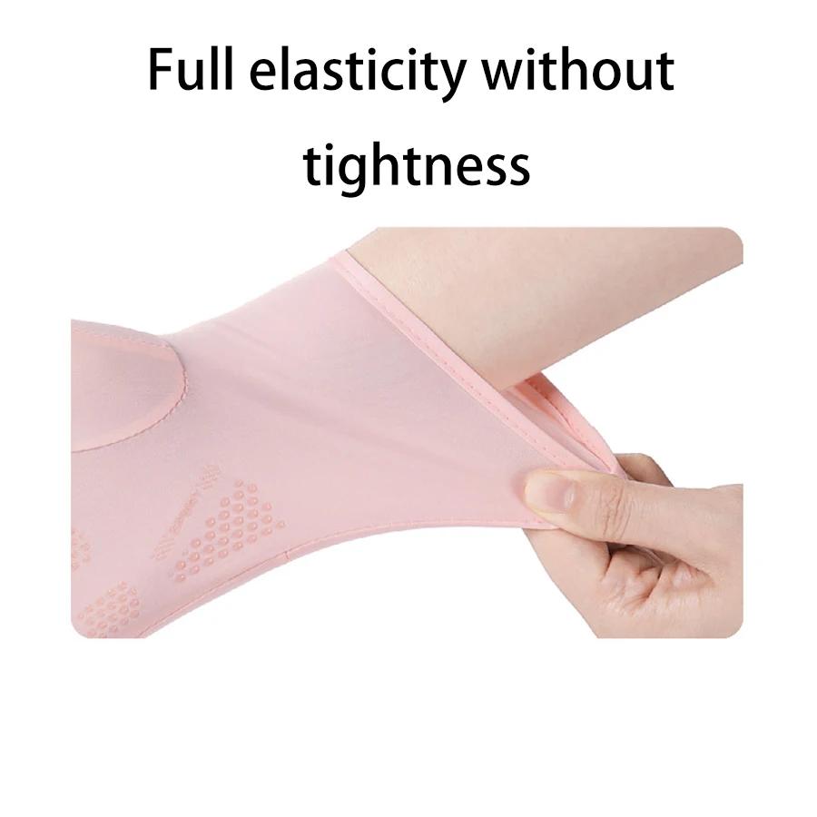 Gants de pêche été femme anti-UV fins en soie glacée écran tactile conduite équitation antidérapants