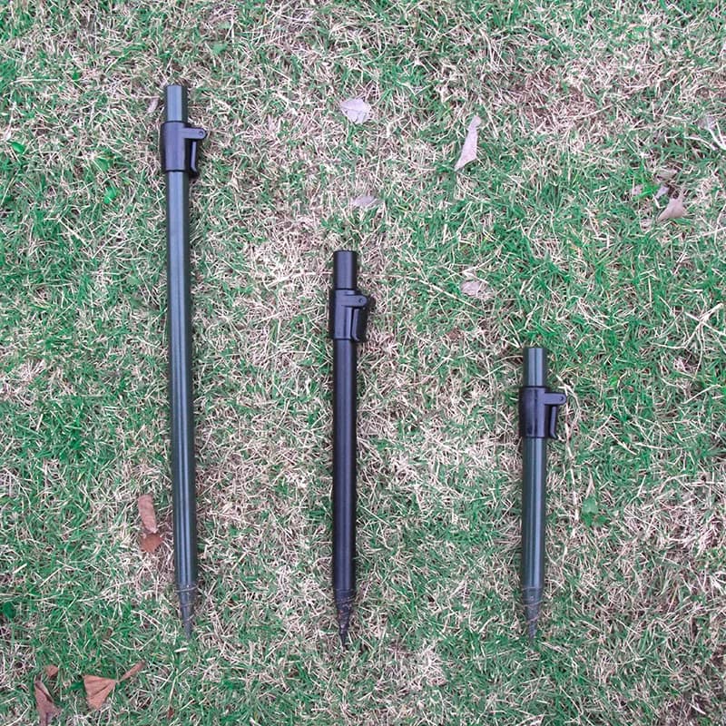 2 pièces supports de canne à pêche aluminium pod bankstick accessoires carpe pêche