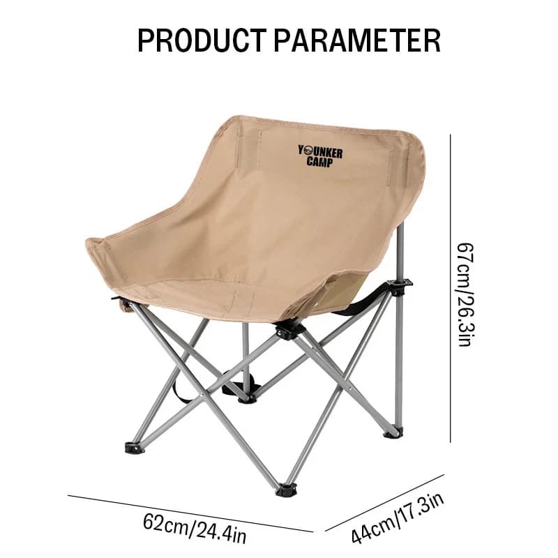 Chaise lune pliante extérieure portable pour pêche, camping et croquis en nature