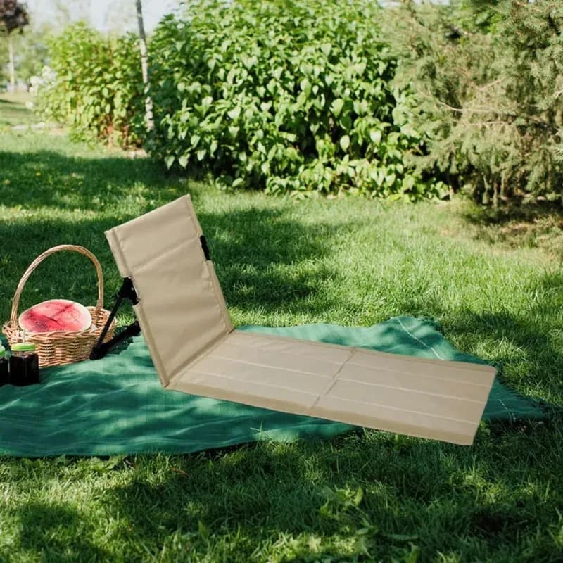 Chaise pliante de jardin et pêche légère avec dossier pour confort optimal en extérieur