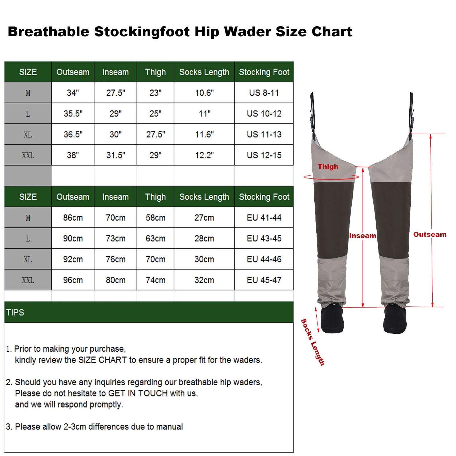 Waders de pêche respirants cuissards - Pantalon de chasse imperméable avec ceinture intégrée
