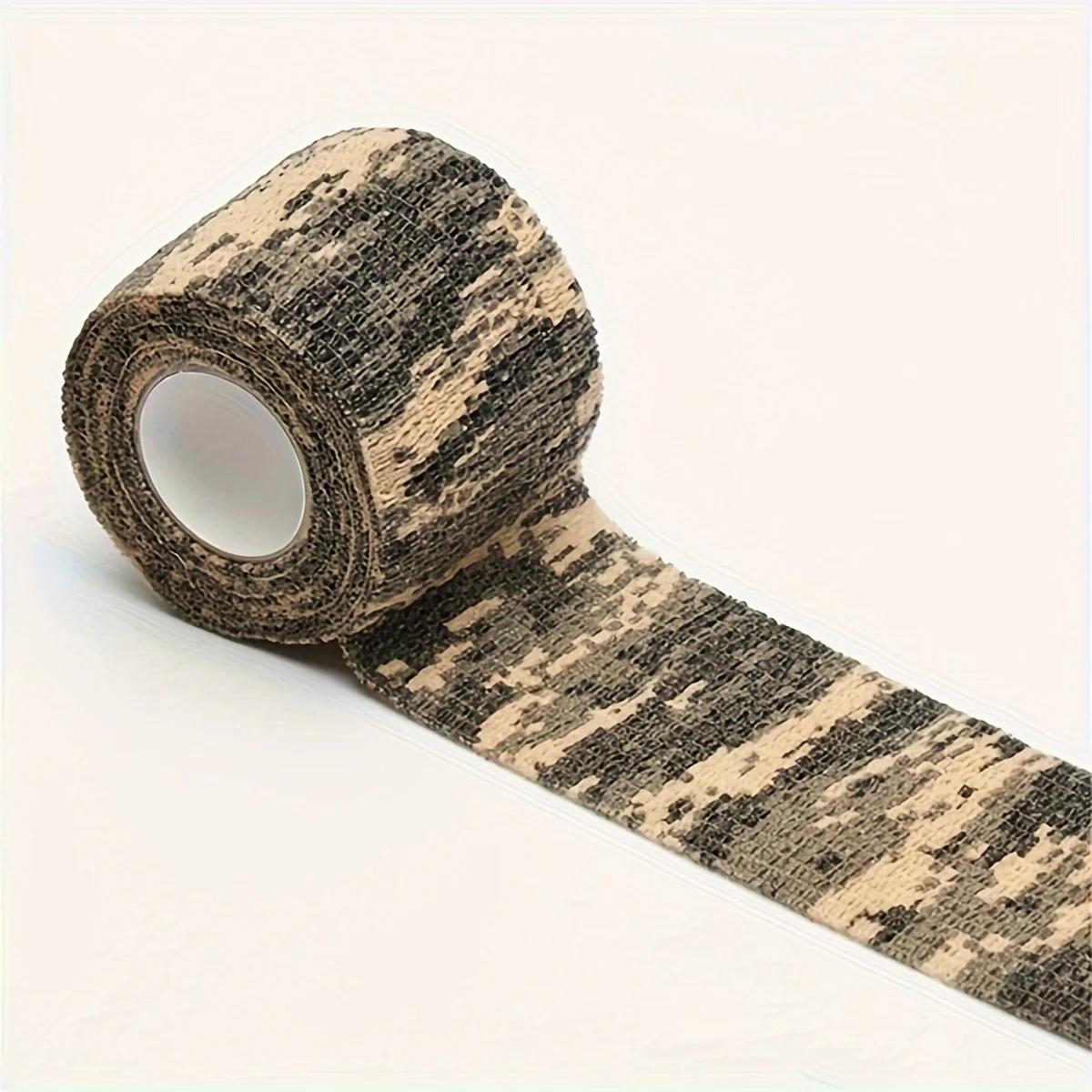 12 rouleaux ruban adhésif camouflage - Multifonction pour réparations équipement pêche