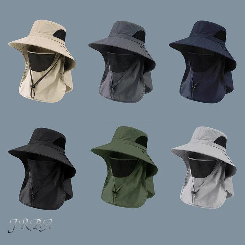 Chapeau de randonnée été protection UV à large bord respirant pour vélo et pêche rapide séchage