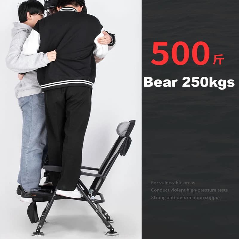 Chaise de pêche européenne multifonction tout-terrain - Siège pliant portable avec plateau pour appâts