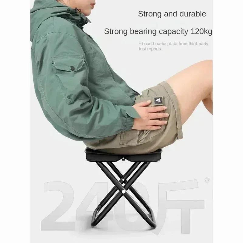 Tabouret pliant camping avec sac de rangement - Siège pêche portable pour plage et pique-nique