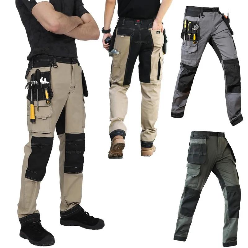 Pantalon cargo léger homme pêche - Respirant genouillères tactique pour randonnée et travail extérieur