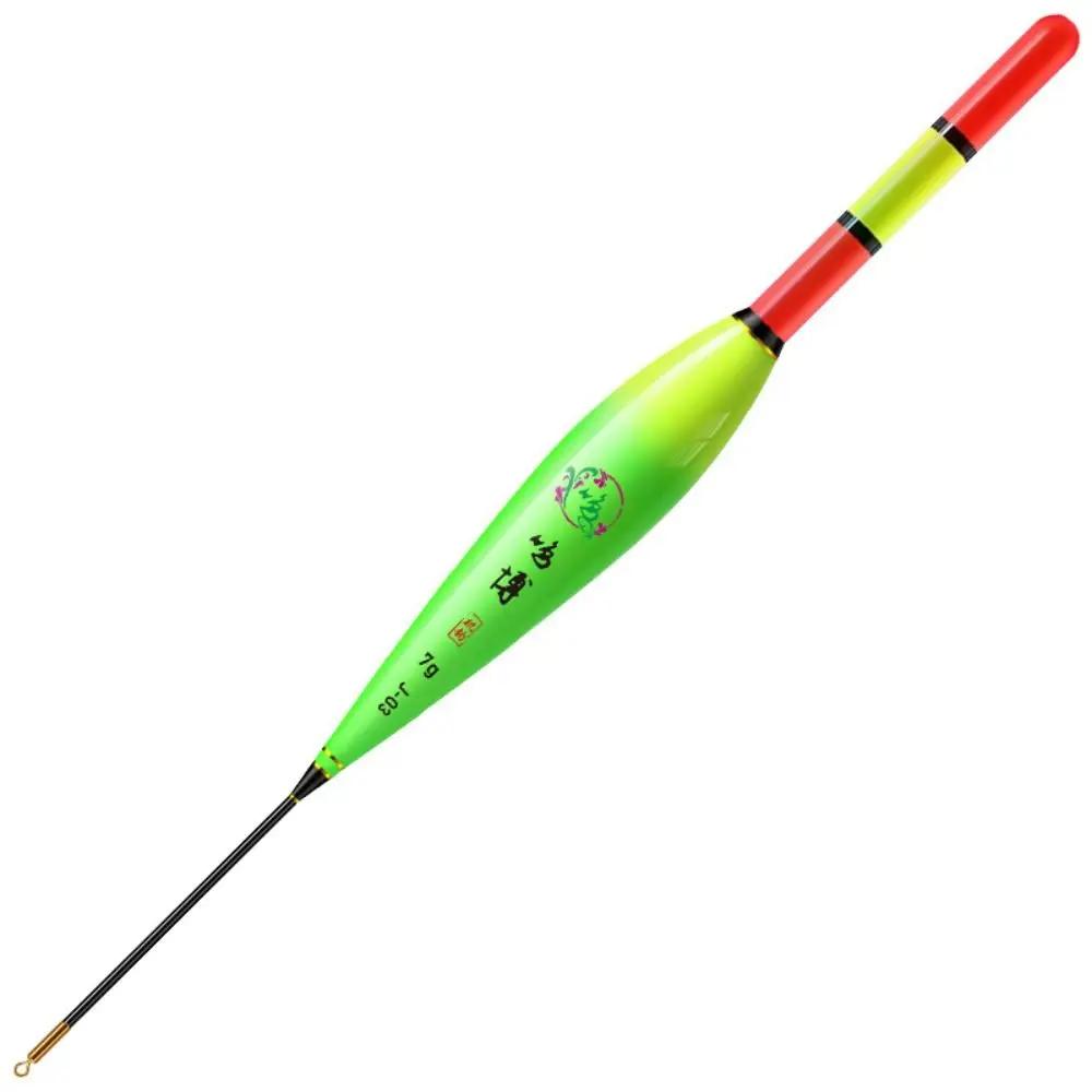 Flotteur électronique pêche nuit longue queue 2 lumières, indicateur de touche lumineux pour pêche nocturne