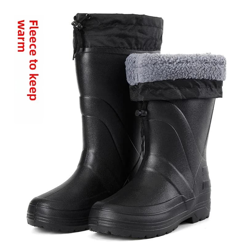 Bottes de pêche hiver homme doublure polaire imperméables légères EVA chaudes pêche en eau froide