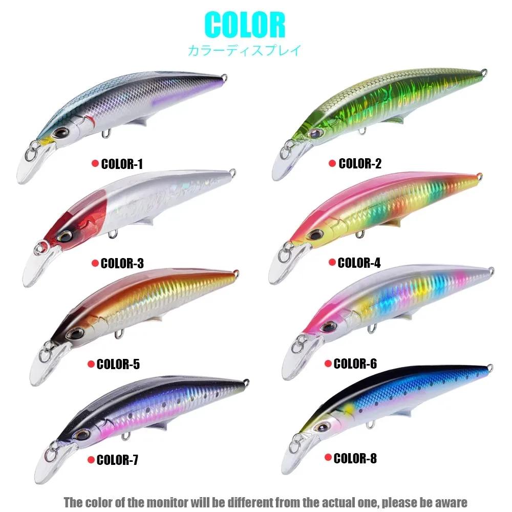 Leurre minnow coulant 120mm 45g pour bar et brochet - appât artificiel mer et eau douce pêche