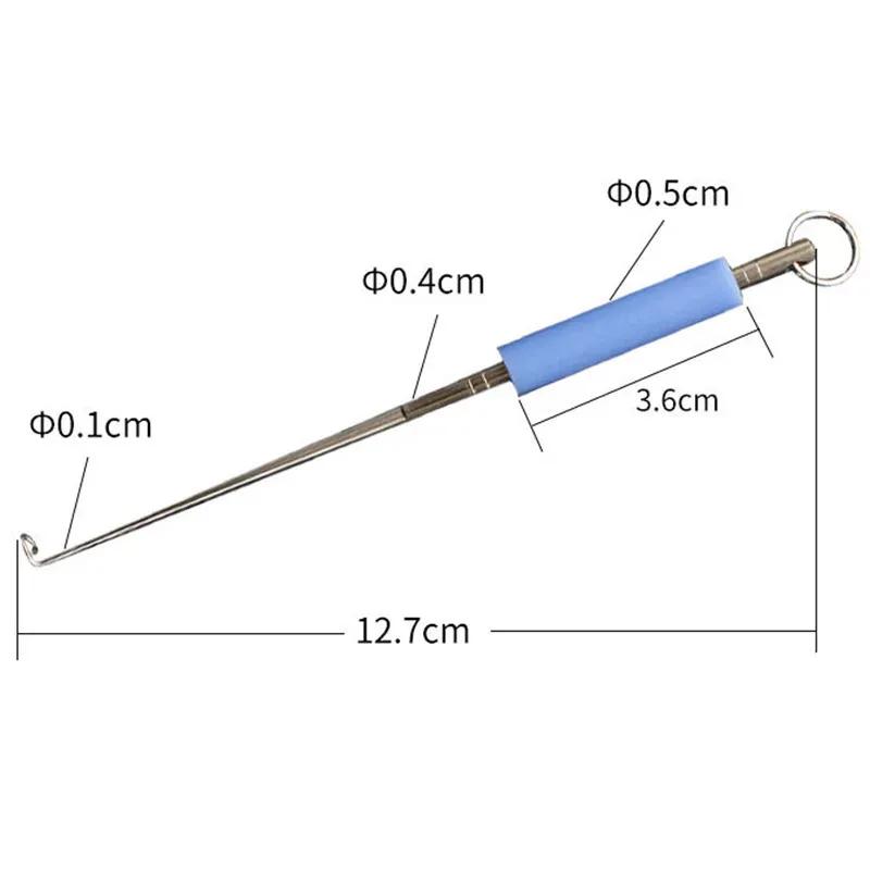 Outil dégorgeoir en acier inoxydable pour retirer les hameçons de poisson - Accessoire de pêche pratique 1-4 pièces