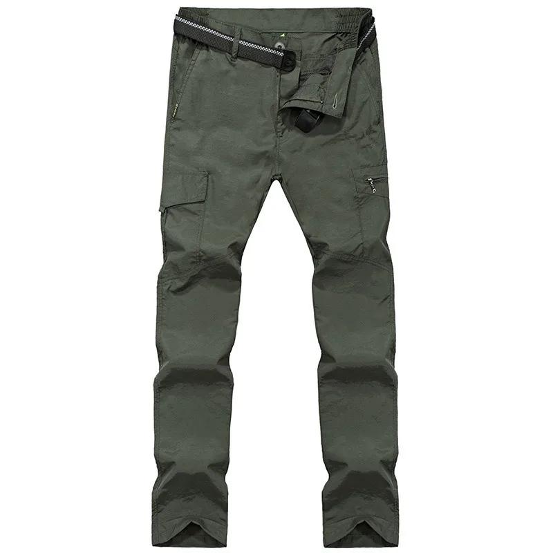 Pantalon cargo léger étanche homme été - Vêtement technique pêche randonnée polyvalent