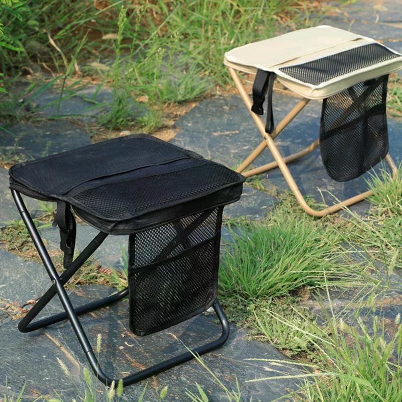 Tabouret pliant portable avec sac de transport - Léger et compact pour voyages et pêche