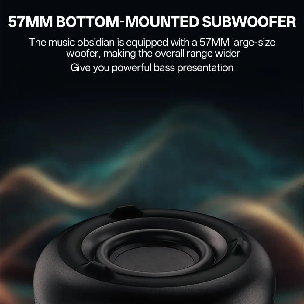 Enceinte Bluetooth Soundbar portable 5.3 avec subwoofer et lampe ambiante pour home theater mobile Android iOS