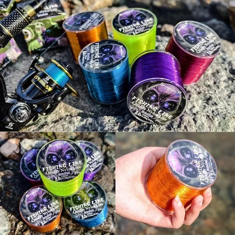 Ligne de pêche Sougayilang Nylon 100m-500m Monofilament Japonais ultra-résistant pour eau douce et salée