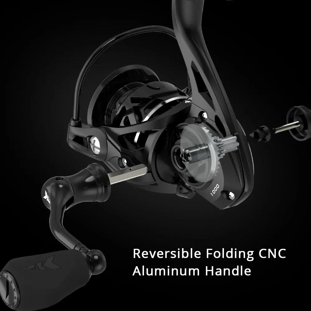 KastKing Zephyr Light Weight Spinning Fishing Reel 7+1Ball Bearings 10 kg Drag C