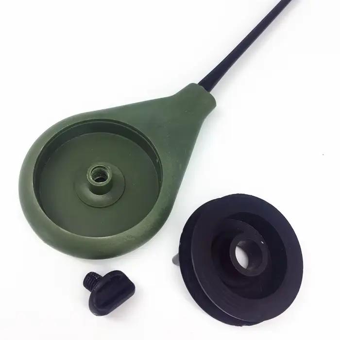 Canne à pêche poche ultra courte 18.5cm - Support portable pêche hivernale mer extérieur