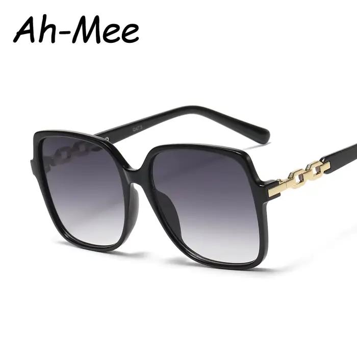 Lunettes de soleil colorées pêche - Grandes montures dégradées UV400 pour pêcheuses fashion